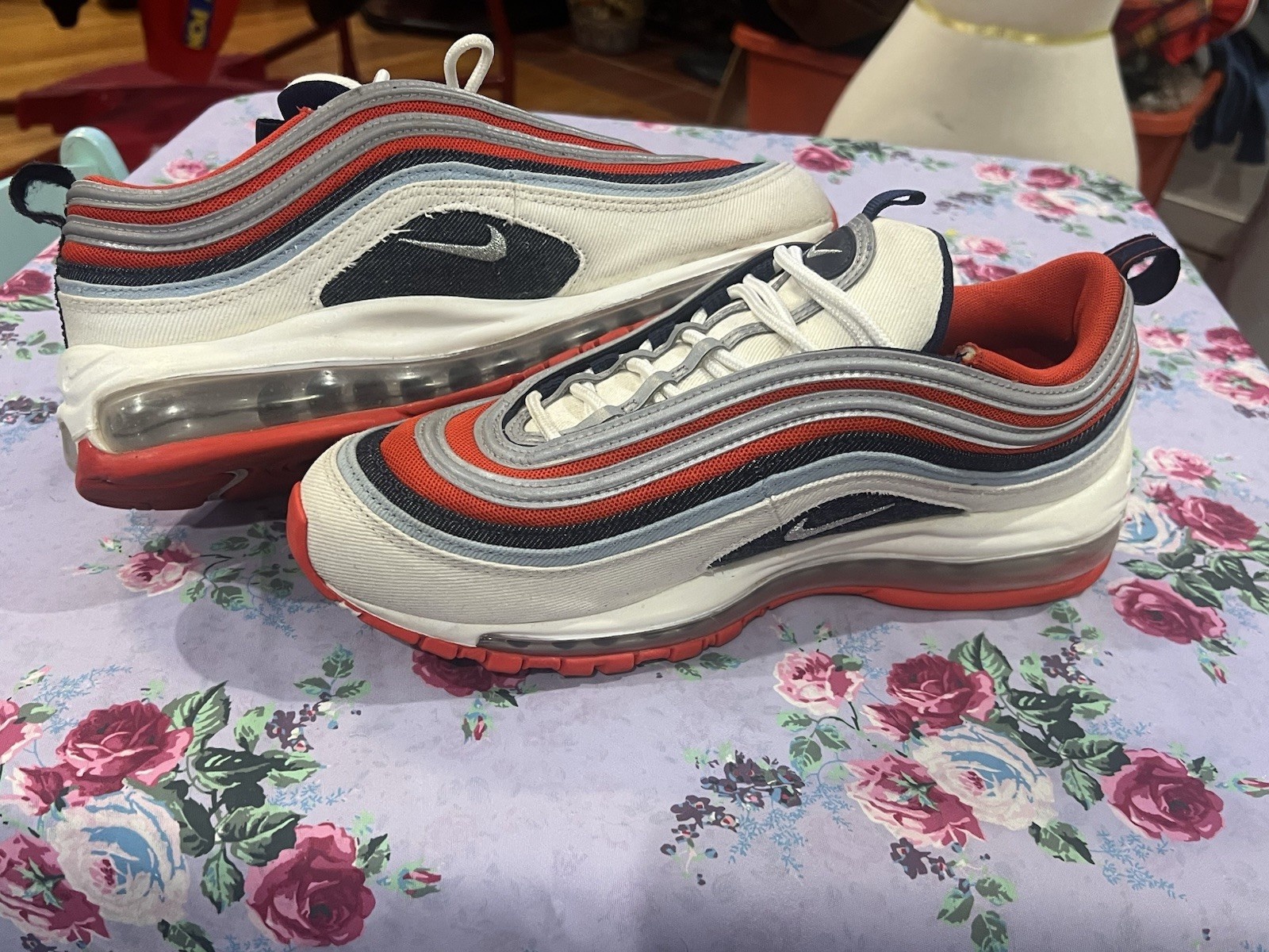 Nike Air Max 97 USA Denim Chile Red, DJ5171 600, Size 9 thumbnail 3