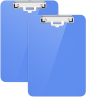 Kunststoff-Klemmbrett 2Er-Set, Standard A4 Letter Size Klemmbretter FüR Studente