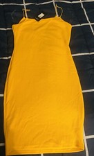 yellow mini dress medium-New