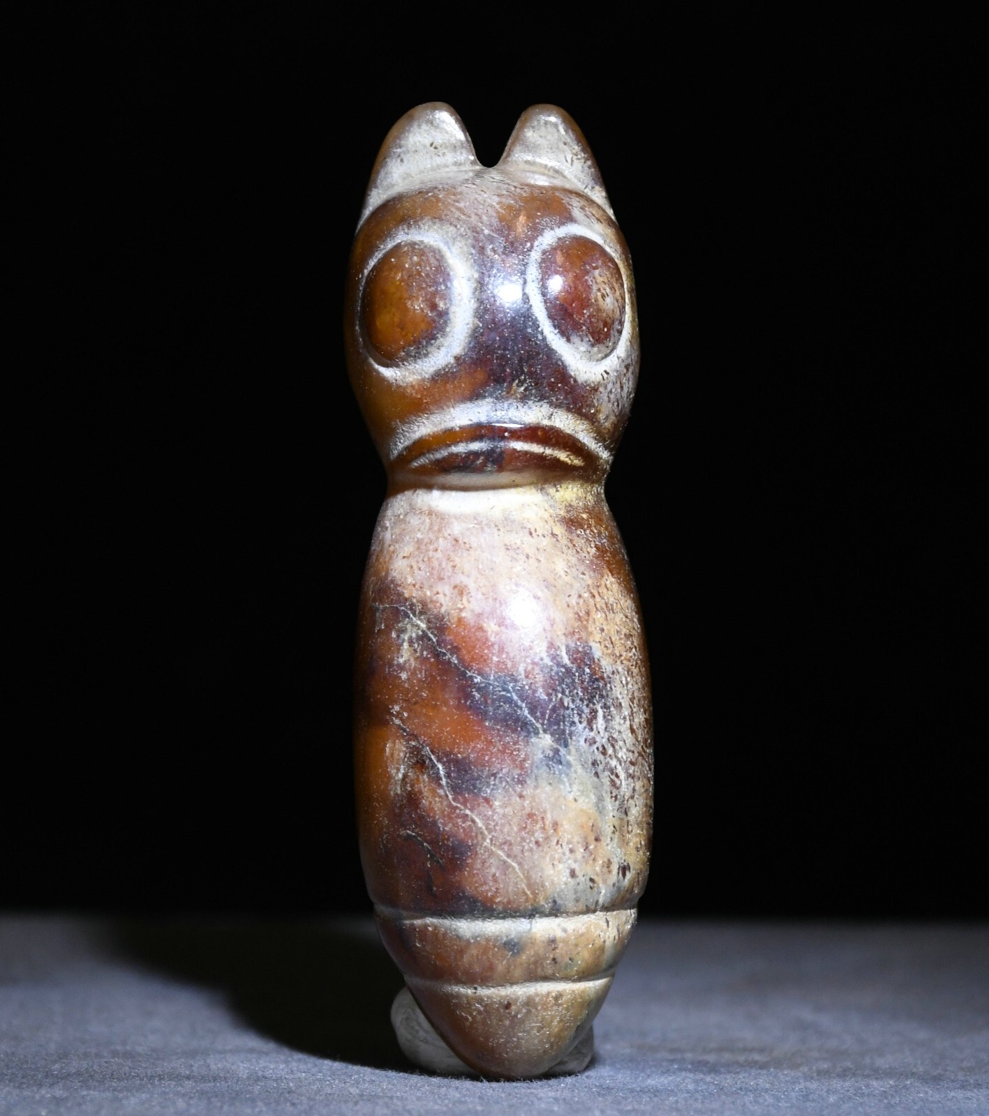 Hongshan Culture Hetian Jade Carver Yu Pig Dragon Hook Gou Beast Head Amulet