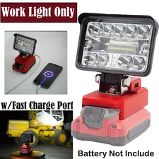 28W LED Work Light For Craftsman V 20 20V Lithium Battery w/USB Outdoor NEW US