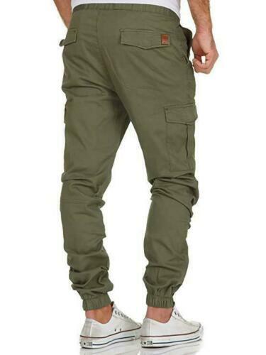 Casual Joggers Pants Sweatpants Cargo Combat Loose Active Sport Workout Trousers