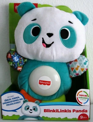 FISHER-PRICE Mattel Fisher Price GRG82 BlinkiLinkis Panda - Plüsch - interaktives Spielzeug