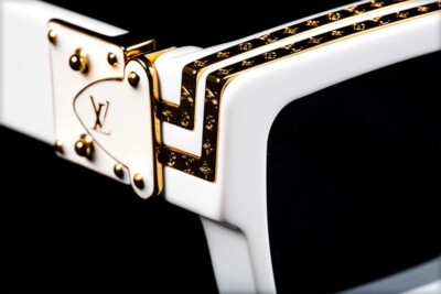 LOUIS VUITTON 1.1 MILLIONAIRES MCA SUNGLASSES WHITE WESTERN NOSE