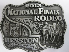 National Finals Rodeo Hesston 2013 NFR Youth Small Cowboy Buckle New Wrangler