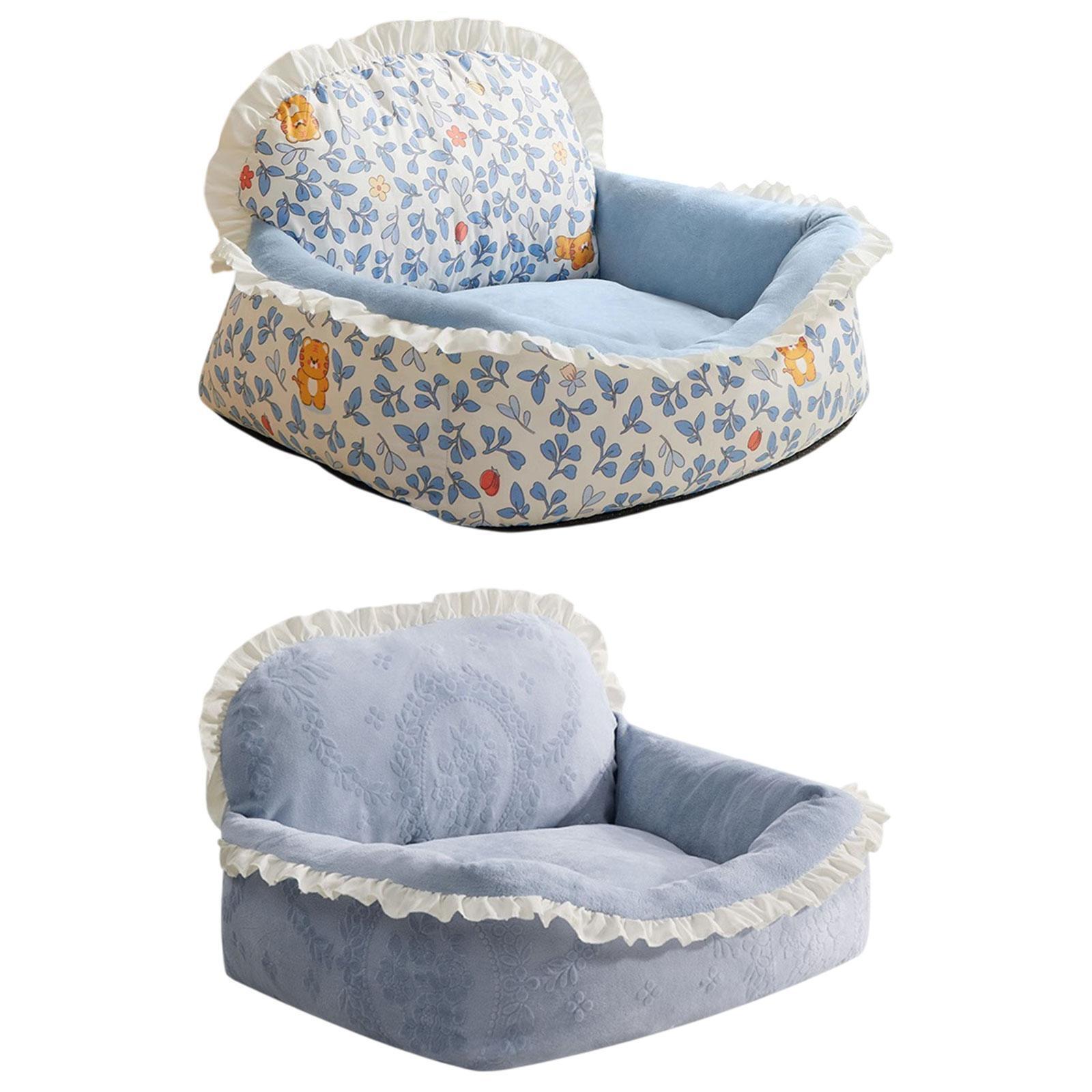 Cama para Perros Sofá Elegante Base Antideslizante Decoración Otoño Nido para Gatos