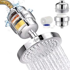 Filtered Shower Head High Pressure Shower Filter Hard Water Filter