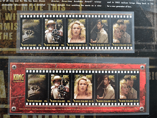 KING KONG 2005 MOVIE ULTIMATE COLLECTION OF STAMPS,FDC & SOUVENIR CARDS + SOUND - Picture 4 of 11