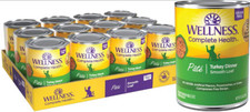 Wellness Complete Health Grain Free Pate Turkey Dinner Wet Cat Food, 12 X 12.5oz