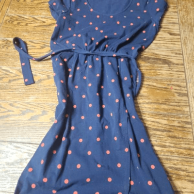 BODEN Hallie Jersey Dress, navy red polka dot sz 8R | eBay UK