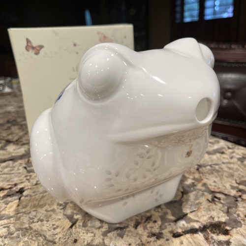 RARE Lenox Butterfly Meadow Frog Pitcher Jarra Rana 72 Oz. White Porcelain BNIB - Picture 4 of 12