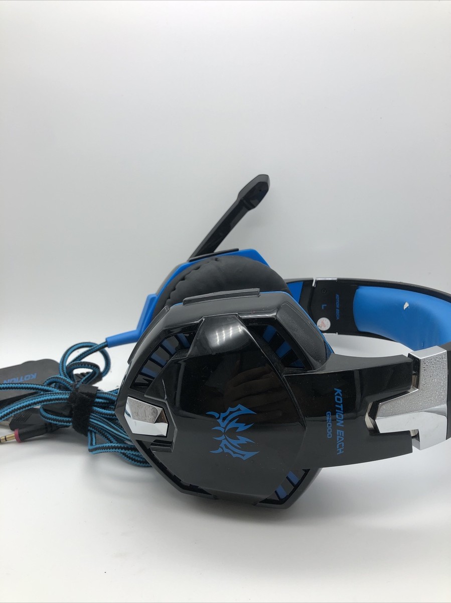 Kotion Each G2000 Black Blue Adjustable Wired USB Over Ear Gaming
