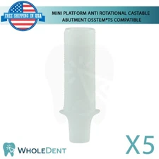 5x Mini Anti Rotational Castable Abut ment Dental Osstem® TS Compatible Hex