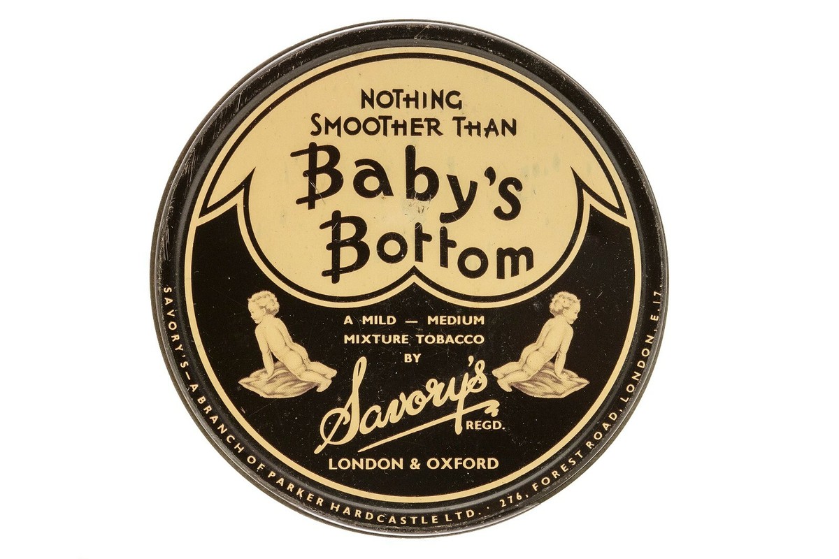 baby's bottom tobacco Vintage 1940s English 