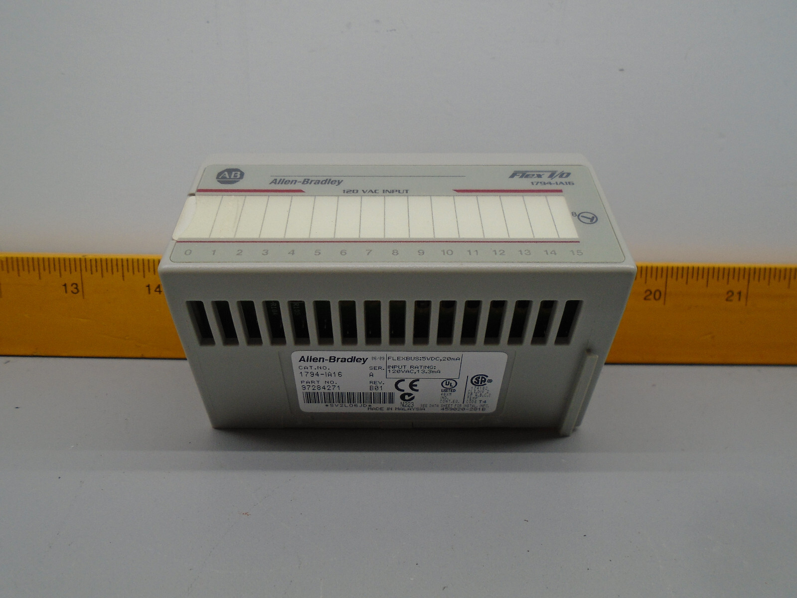 Allen Bradley 1794-IA16 Flexlogix AC Input 1794-1A16 1794IA16 W10