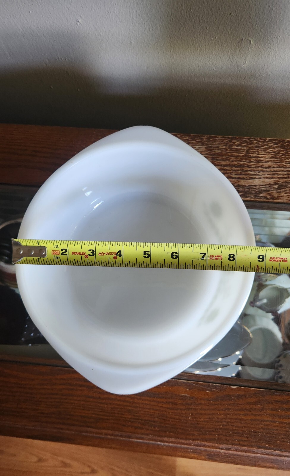 Oven Were 514 Casserole Dish With Lid Green Flowers & Leaves 10"×8¾"