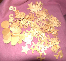 1 Inch approximately 389 Pcs Wooden Unfinished Alphabet Letters..