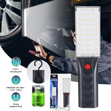 LED COB Work Light Car Garage Rechargeable Mechanic Inspection Flashlight Lamp