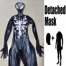 Symbiote Spiderman Jumpsuit Cosplay Venom Bodysuit Costume Tights Halloween Suit