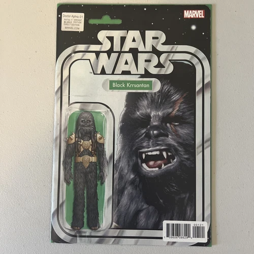 Star Wars #01 Black Krrsantan Action Figure Variant Marvel Comic NM 2017 JTC