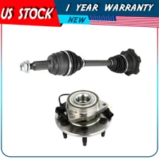 1 X Front CV Axle Shaft & Wheel Bearing Hub For Cadillac Escalad 2015-2020 4x4