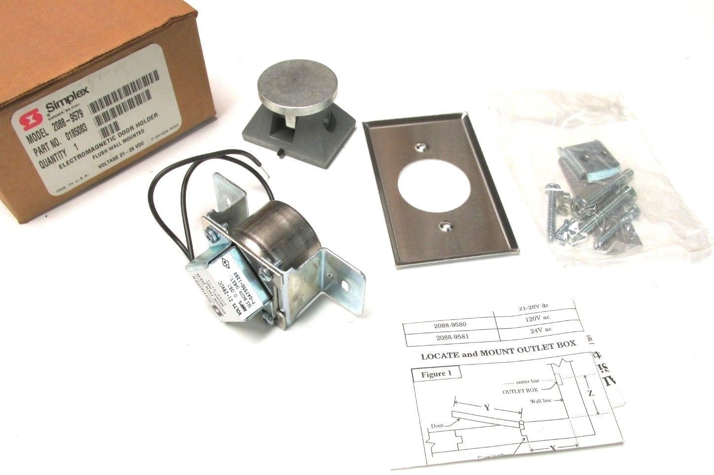 NIB .Simplex Door Holder Flush Mtn. Cat 20889579