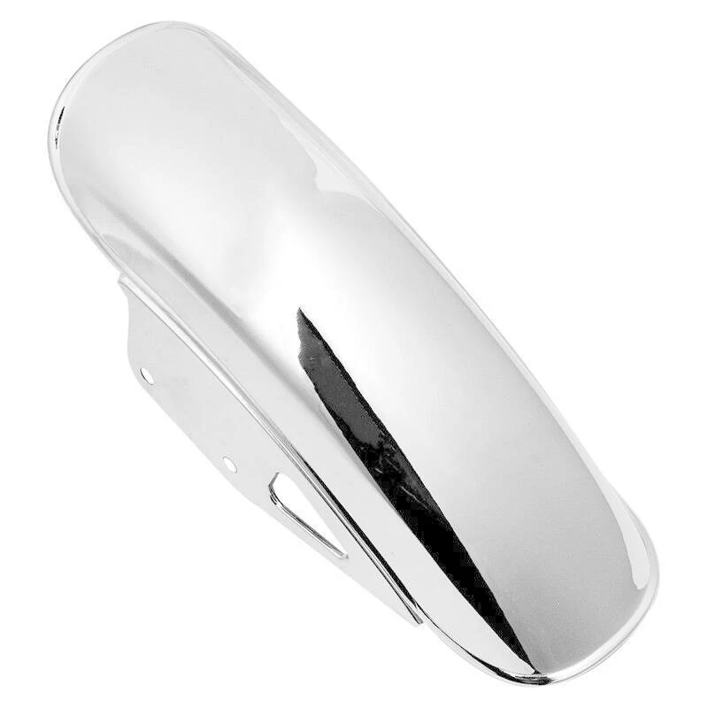 1 PIEZA Cubierta de rueda delantera de motocicleta modificada Guardabarros Protector contra salpicaduras Guardabarros Plateado Foto 4 de 4