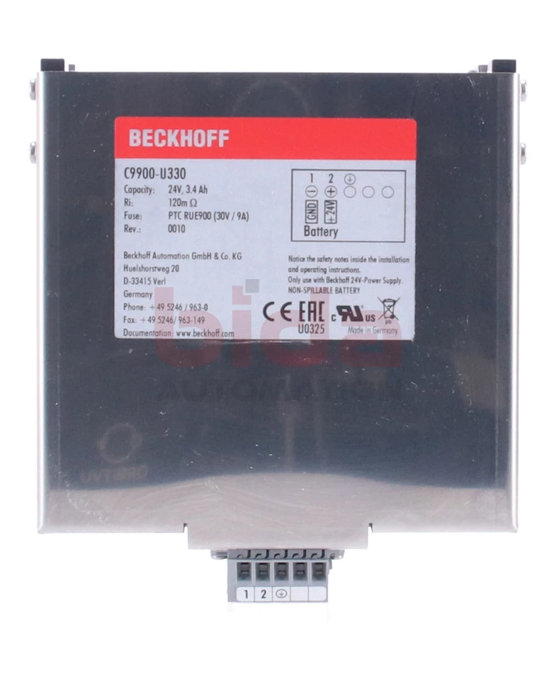 Beckhoff C9900-U330 Battery Pack for PCs with 24V Power Supply with Built-in UPS, 3.4 - Image 3 of 4