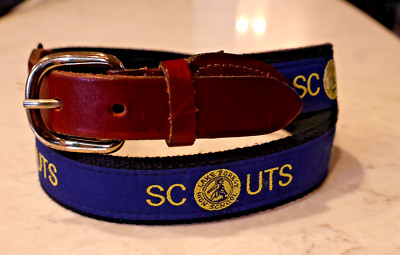 Cape Cod Belt CCB Surcingle BOY SCOUTS LAKE FOREST HIGH SCHOOL SM/32 Blue 131