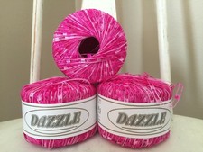Lot 3 Dazzle Yarn Shade 115 Lot of 3 Pink Made in Italy