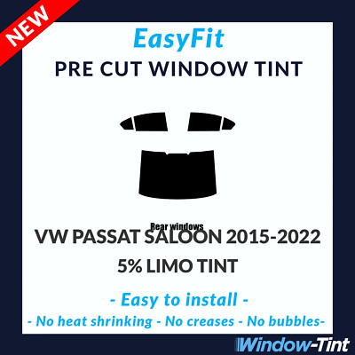 EasyFit Static Pre Cut Window Tint For VW Passat 4-door 2015-2022 - 5%