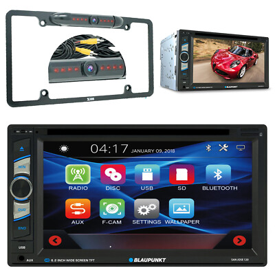 CAR 6.2'' 2 DIN TOUCHSCREEN DVD BLUETOOTH - BLAUPUNKT SANJOSE120 + REAR CAM 30BK