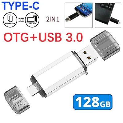 KOOTION 128G USB 3.0 Stick Flash Driver Typ-C OTG USB C Speicherstick für Samsung PC