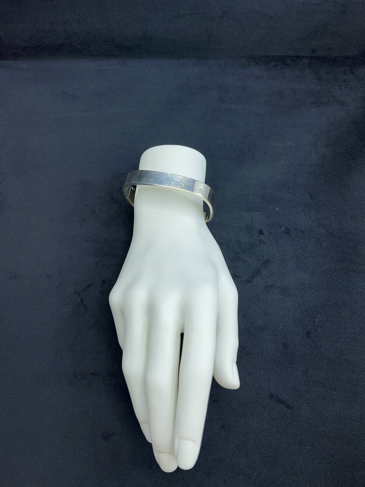 Modernist Geometric Rectangle Opening Sterling Si… - image 4