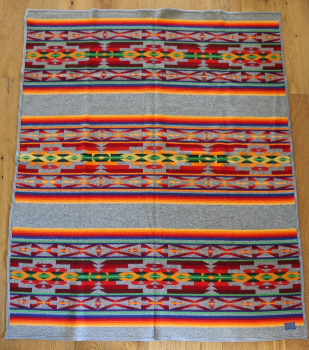 Vintage Beaver State Pendleton Chief Joseph Wool Cotton Blanket