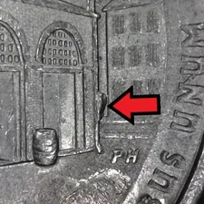2016-P Harpers Ferry Building Die Chip Error/Variety Cir Washington ATB Quarter