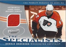 2006-07 Upper Deck Power Play Specialists Jerseys #SDB Donald Brashear Jersey 