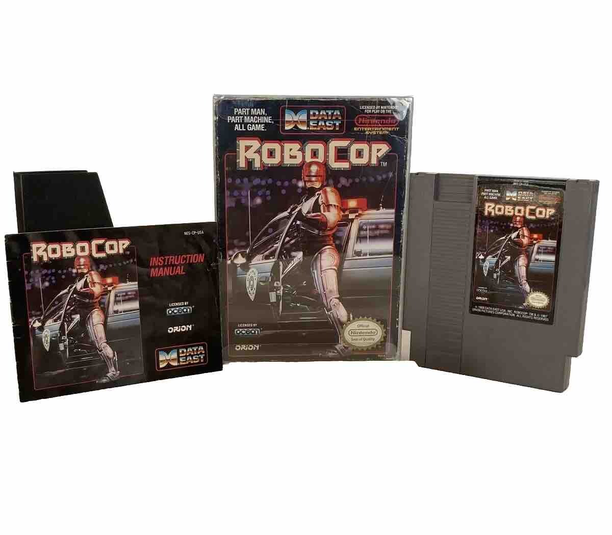 Nintendo NES 1988 RoboCop Game Original CIB Box Instruction Manual