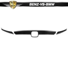 Fits 21-22 Honda Accord OE Style Gloss Black 3PCS Front Hood Bonnet Grille Trim