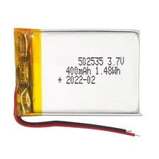 50Pcs Rechargeable 3.7V 400Mah 502535 Li-Polymer Li Lipo Battery Jst-Ph 2Pin 2.0