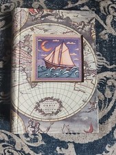 Dan Morris Sailing Ship Lined Notebook Old World Theme NEW Never Used 
