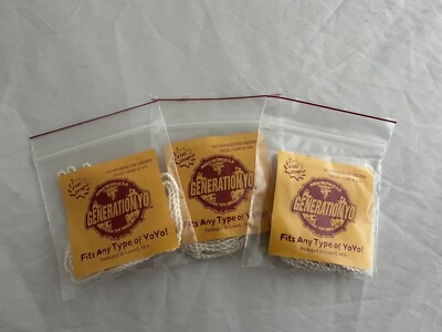 Atomic Vintage Lot 3 Packs of  Yo Yo String 4 Strings in Each Pack New