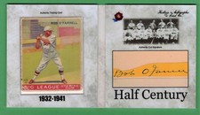 HA HALF CENTURY BOB O'FARRELL 2020 corte automático + libro Goudey 1933 Beckett auténtico