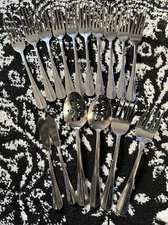 International Stainless SIMPLICITY 6 Serving pieces & 9 Dinner Forks