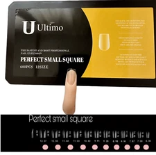 Press on Tips Perfect small square  Soft gel 600pc Ultimo