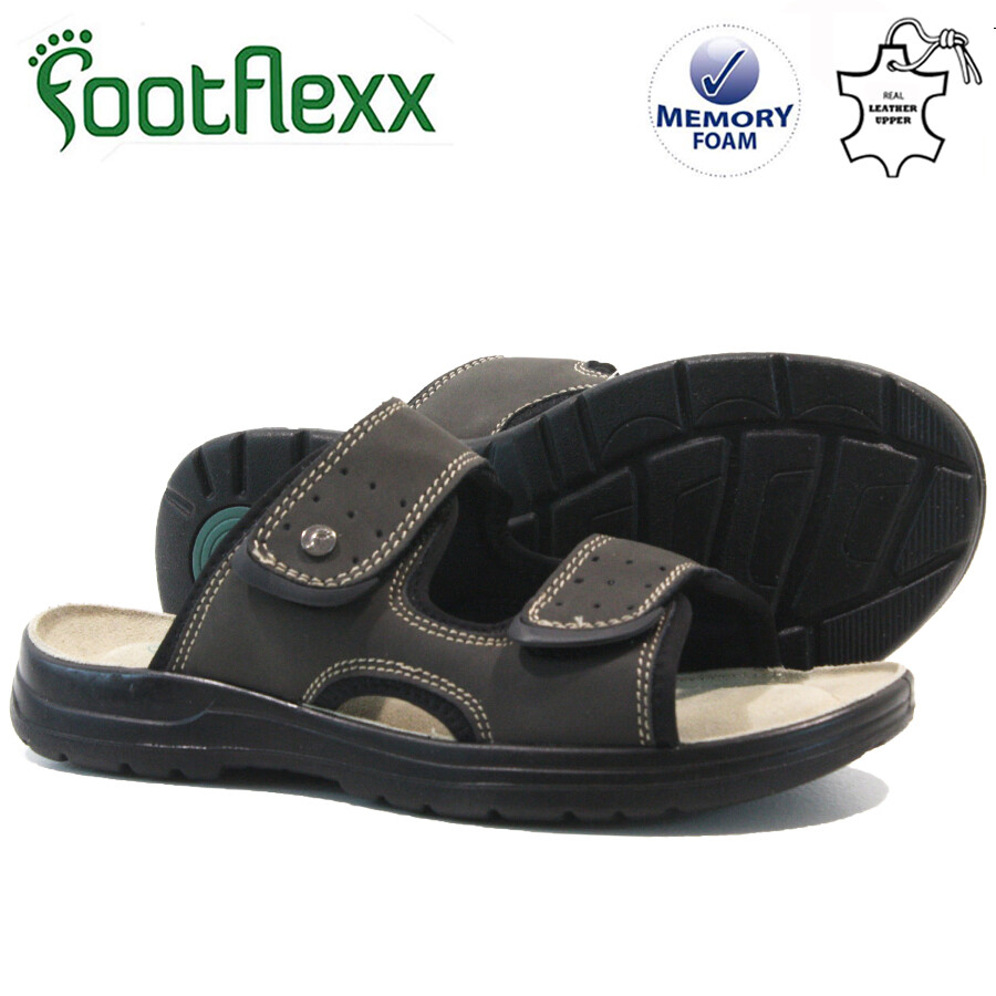 MENS SLIP ON MEMORY FOAM SANDALS WIDE FIT WALKING SUMMER BEACH 