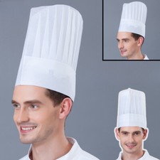 20x Adulti Monouso Tessuto Non Chef Cappello Cucina Western Ristorante da Lavoro