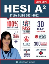 HESI A2 Study Guide: Spire Study System & HESI A2 Test Prep Guide with HE - GOOD