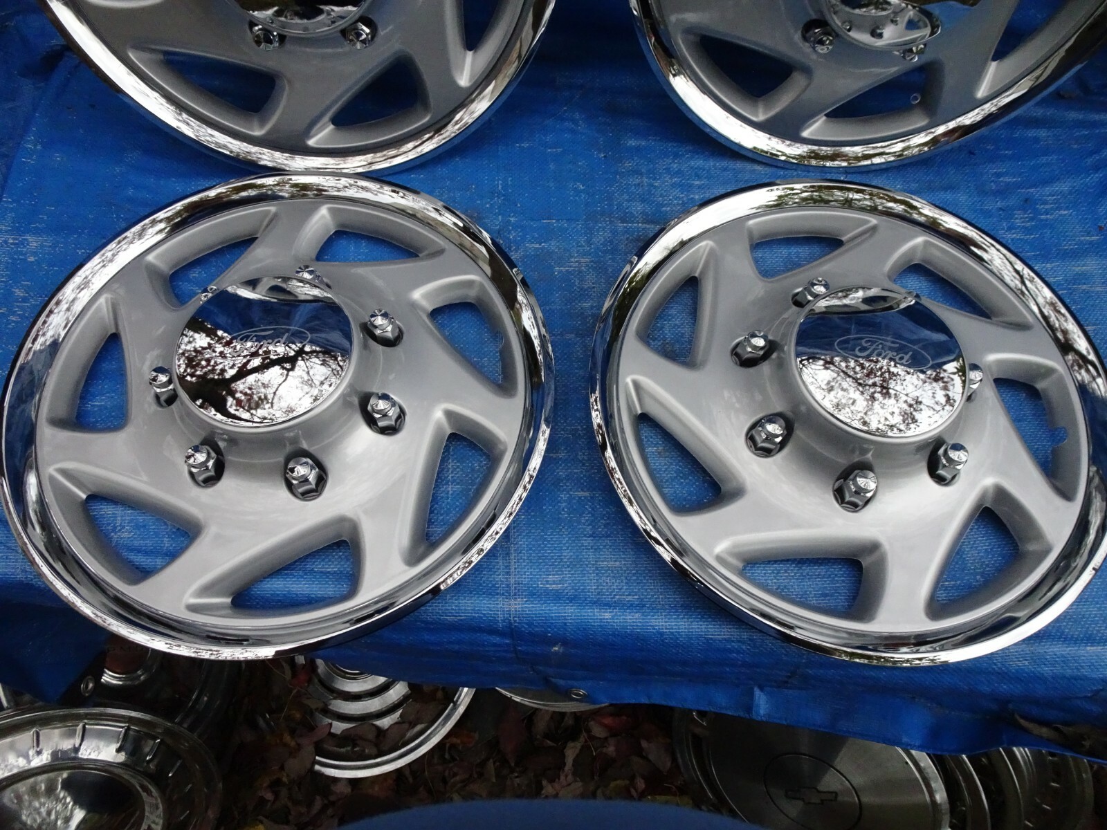 new a/f 1995 1996 1997 Ford F250 E250 E350 Van 16" Hubcaps Wheel Covers
