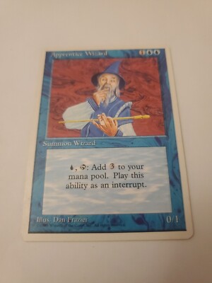 MTG Apprentice Wizard  Regular 4th Edition 